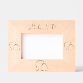 Stethoscope Doctors Nurses Healthcare Laser Geätzte Rahmen