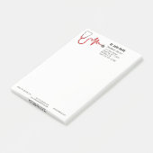 Stethoscope ECG Wave EKG Medical Heartbeat Line Post-it Klebezettel (angewinkelt)