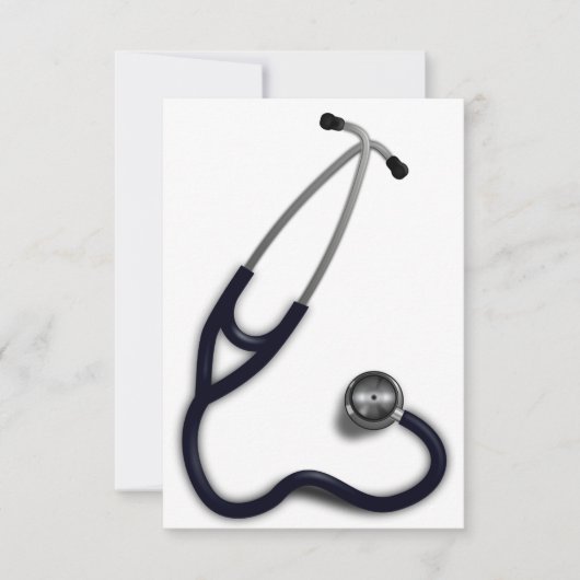 Stethoscope Einladungen (Vorderseite)