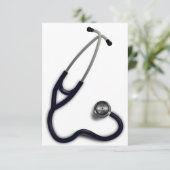 Stethoscope Einladungen (Stehend Vorderseite)