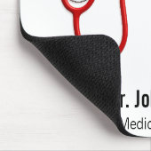 Stethoscope EKG Heartbeat Line ECG Wave Medical Mousepad (Ecke)