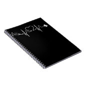 Stethoscope EKG Heartbeat Nurse Heart Hospital Notizblock (Rechte Seite)