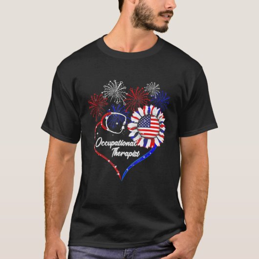 Stethoscope Firework Sunflo T-Shirt (Vorderseite)
