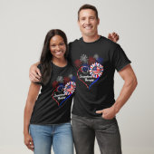 Stethoscope Firework Sunflo T-Shirt (Unisex)