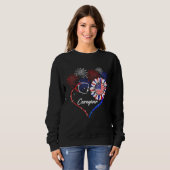 Stethoscope Firework Sunflower America F Sweatshirt (Vorne ganz)