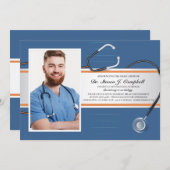 Stethoscope Foto Einladungen 2 (Vorne/Hinten)