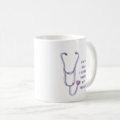 Stethoscope Heart CNA Nurse Kaffeetasse (VorderseiteRechts)