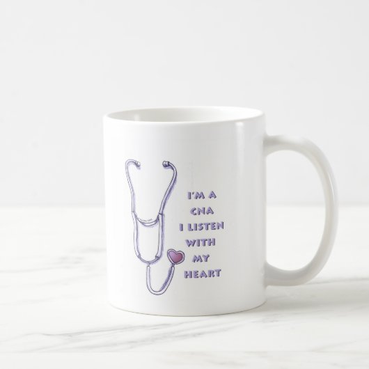 Stethoscope Heart CNA Nurse Kaffeetasse (Rechts)