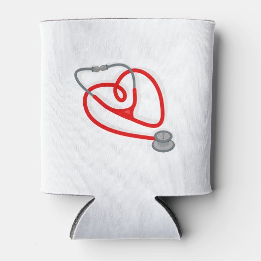 Stethoscope Heart Dosenkühler (Vorderseite)