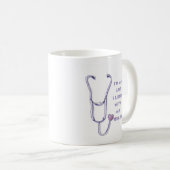 Stethoscope heart LPN Nurse Kaffeetasse (VorderseiteRechts)
