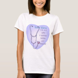 Stethoscope heart LPN Nurse T-Shirt