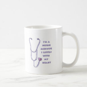 Stethoscope Heart Midfrau Nurse Kaffeetasse