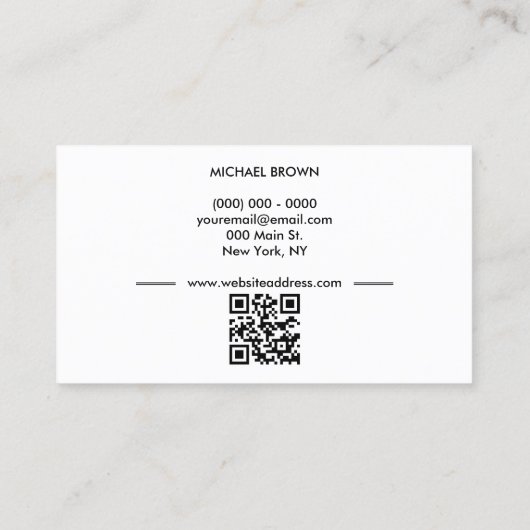 Stethoscope Heart Nurse Doctor qr Code Visitenkarte (Rückseite)