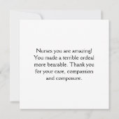 Stethoscope Heart Nurse Vielen Dank (Rückseite)