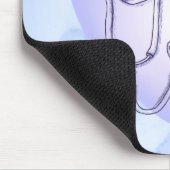 Stethoscope heart Orthopedic Nurse Mousepad (Ecke)