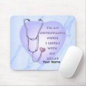 Stethoscope heart Orthopedic Nurse Mousepad (Mit Mouse)