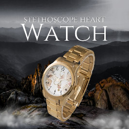 Stethoscope Heart Watch Armbanduhr