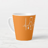 Stethoscope Heartbeat EKG Nurse Medical Doctor Milchtasse (Linke Ecke)