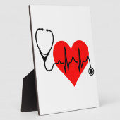 Stethoscope Heartbeat Fotoplatte (Seite)