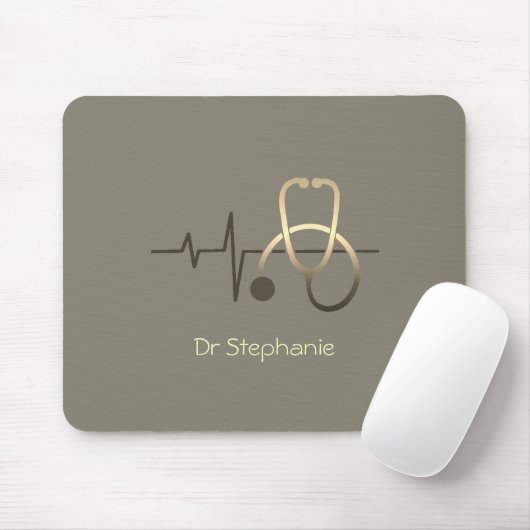 Stethoscope Heartbeat Medical Mousepad (Mit Mouse)