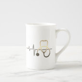 Stethoscope Heartbeat Medizinische Tasse (Rechts)