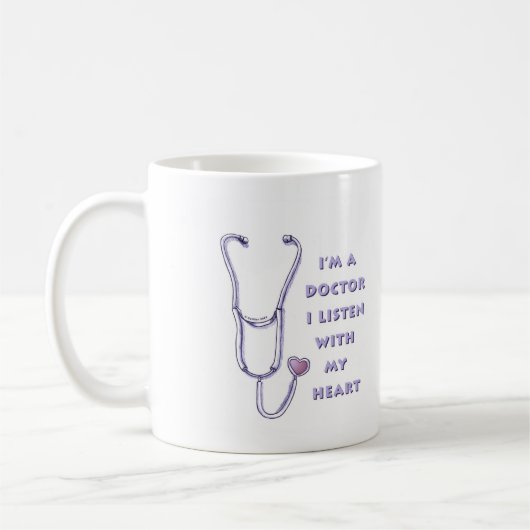 Stethoscope Herzarzt Kaffeetasse (Links)