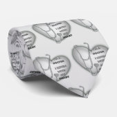 Stethoscope Herzarzt Krawatte (Gerollt)