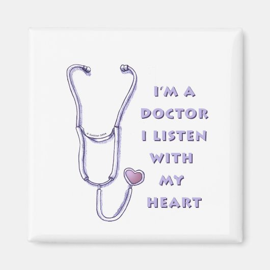 Stethoscope Herzarzt Magnet (Vorne)