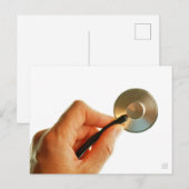 Stethoscope Hospital Sick Get well Get well soon Postkarte (Vorne/Hinten)