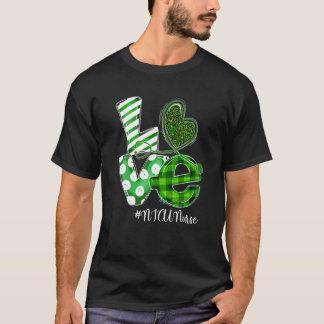 Stethoscope Liebe NICU Nurse Leopard Kariert St Pa T-Shirt