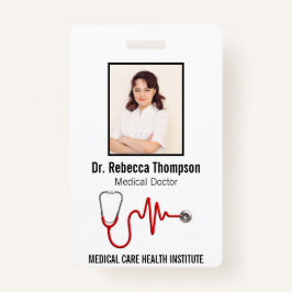 Stethoscope Medical ECG Wave EKG Line | Foto-ID Ausweis