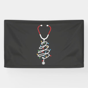 Stethoscope Medical Supplies Weihnachtsbaumleuchte Banner