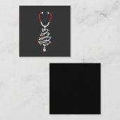 Stethoscope Medical Supplies Weihnachtsbaumleuchte Mitteilungskarte (Vorne/Hinten)