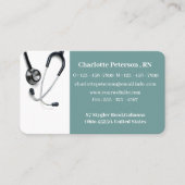 Stethoscope Nurse Doctor Health Visitenkarte (Vorderseite)