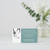 Stethoscope Nurse Doctor Health Visitenkarte (Stehend Vorderseite)
