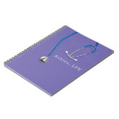 Stethoscope Nurse LPN Spiral Foto Notebook Notizblock (Linke Seite)