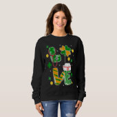 Stethoscope Nurse St Patrick's Day Lucky Nurse Sha Sweatshirt (Vorne ganz)