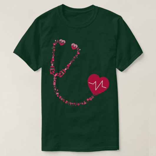 Stethoscope Nurse T-Shirt (Design vorne)