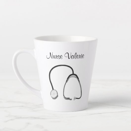 Stethoscope Nurses Doctors Latte Tasse (Links)