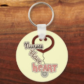 Stethoscope Nurses haben Herz-T - Shirt und GIfts Schlüsselanhänger (Vorderseite)