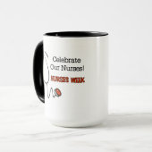 Stethoscope Nurses Week-Tasse Tasse (Vorderseite Links)