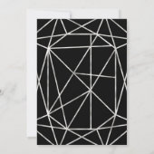 Stethoscope Nursing School Grad Party Geometric Einladung (Rückseite)