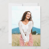 Stethoscope Nursing School Graduation Party Foto Einladung (Rückseite)