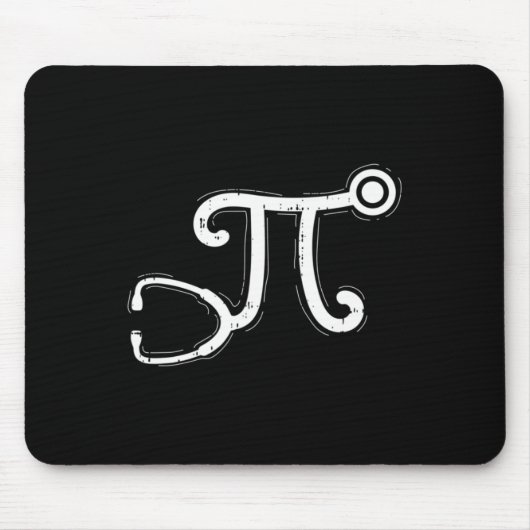 Stethoscope Pi Day Coole Mathematik Symbole Mousepad (Vorne)