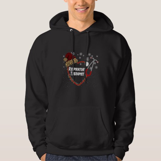 Stethoscope Respiratorischer Therapeut Weihnachtsk Hoodie (Vorderseite)