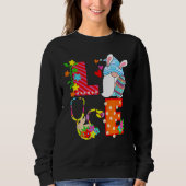 Stethoscope Scrub Life Nurse Bunny Easter Day Sweatshirt (Vorderseite)
