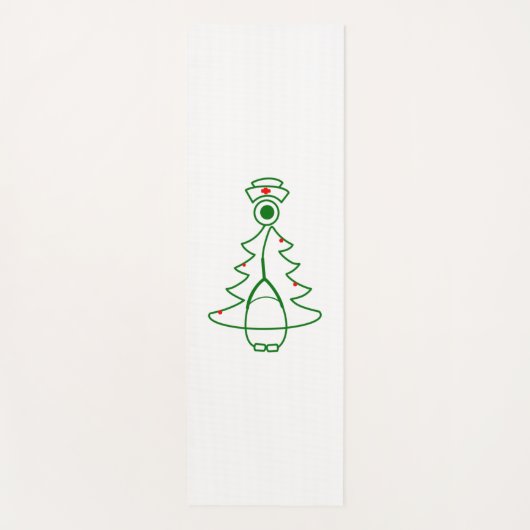 Stethoscope Tree (grün) Yogamatte (Vorderseite)