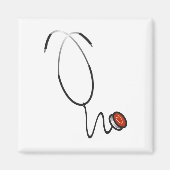 Stethoscope Tshirts und Geschenke Magnet (Vorne)