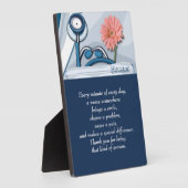 Stethoscope und Daisy Nurse Wertgutschein Fotoplatte (Seite)