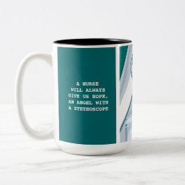 Stethoscope und Daisy Nurse Wertgutschein Tasse